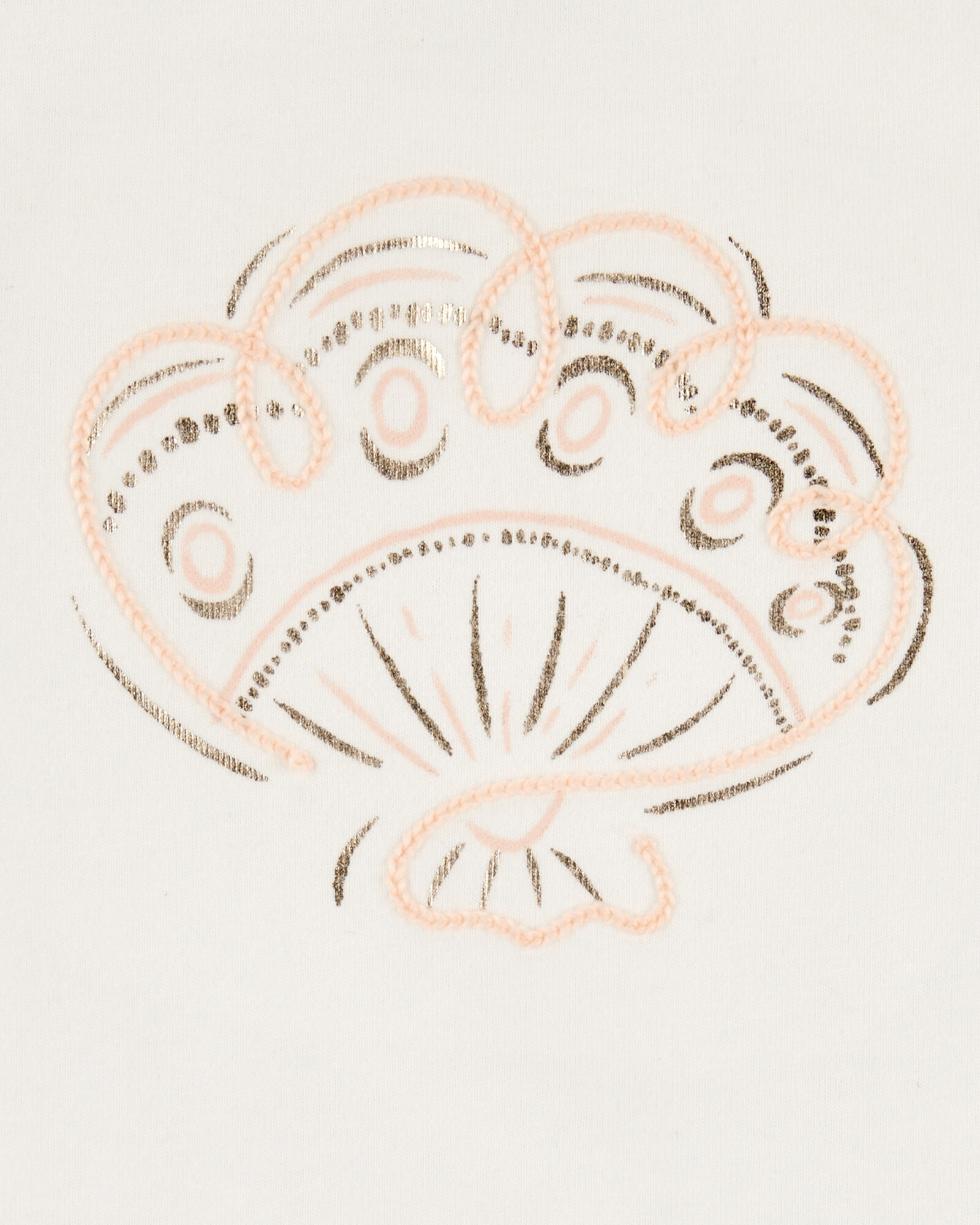 Musculosa de algodón, estampa caracola Sin color