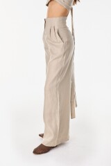 Pantalon Lino Soft Beige