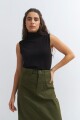 Chaleco cuello rompe viento NEGRO