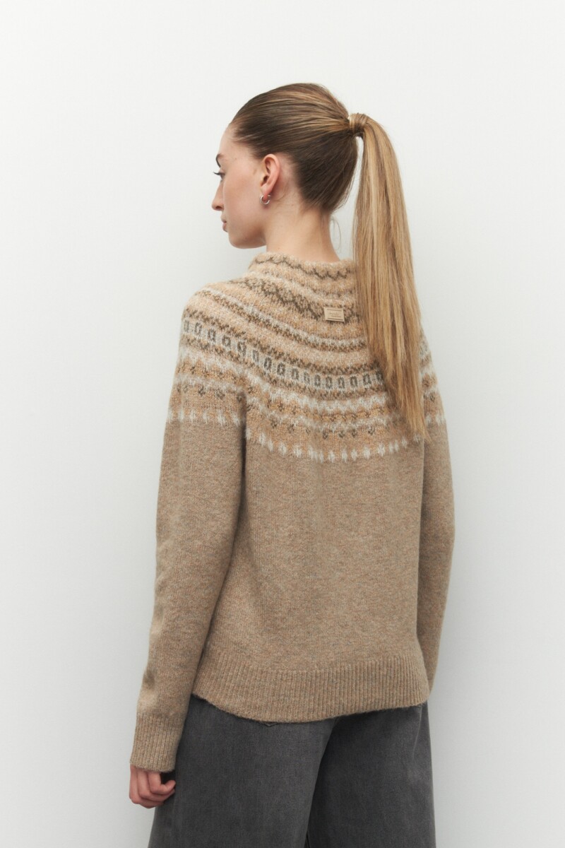 POLERA SUR Beige Melange
