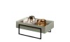 Mesa De Living Vidrio Y Metal - Pilar Verde