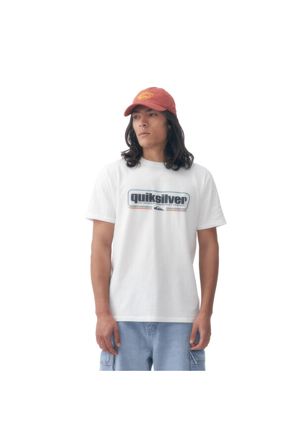 Quiksilver Remera BOX SHAPED Hombre - Blanco Blanco
