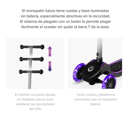 Monopatin Future ECO c/Luces DELUXE Qplay Monopatin Future ECO c/Luces DELUXE Qplay