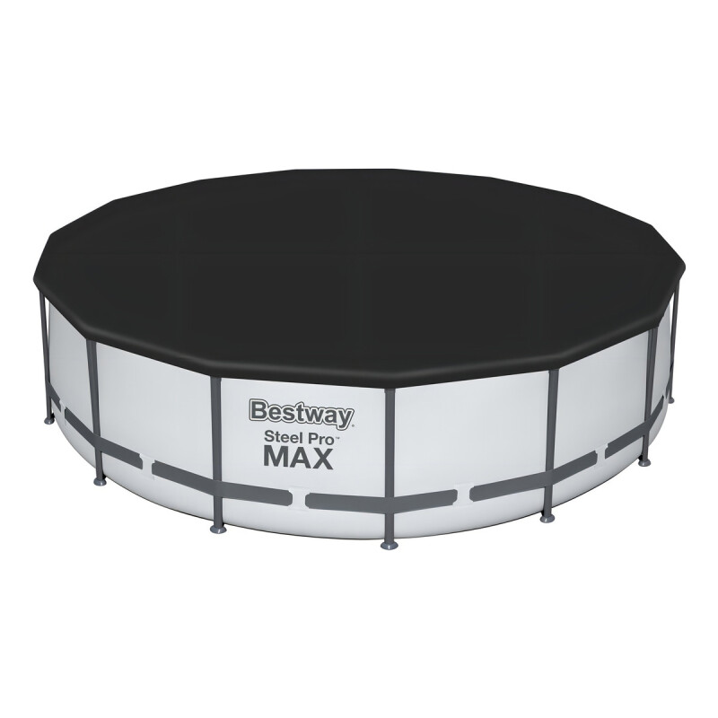 Pileta Redonda Bestway Steel Pro Max 56438 Color Gris Claro 16.015l Pileta Redonda Bestway Steel Pro Max 56438 Color Gris Claro 16.015l