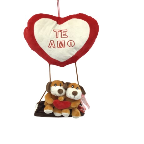 Peluche Phi Phi Toys Pareja de Perros en Tronco 001