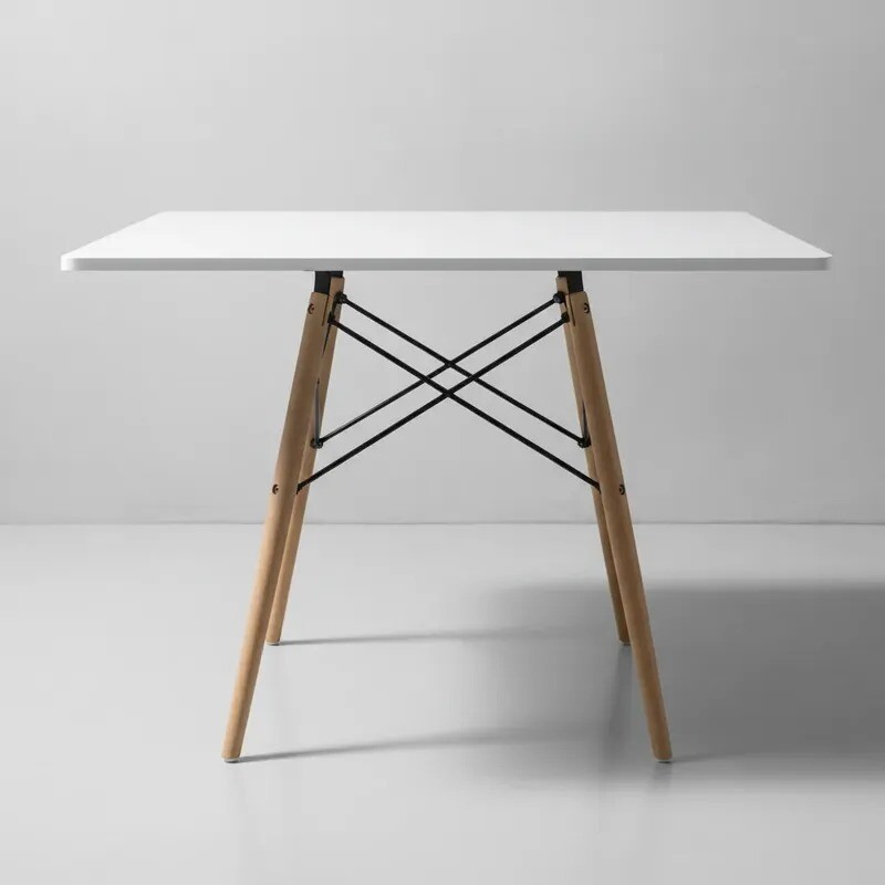 Mesa Cuadrada Modelo Eames - Color Blanca Mesa Cuadrada Modelo Eames - Color Blanca