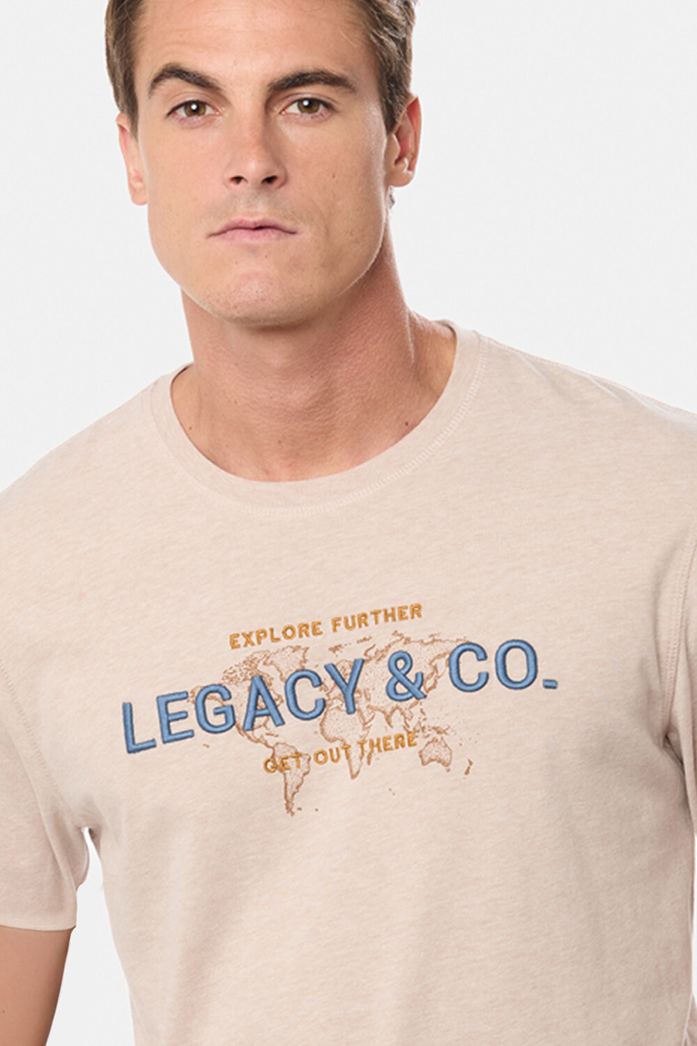 REMERA ESTAMPADA Beige