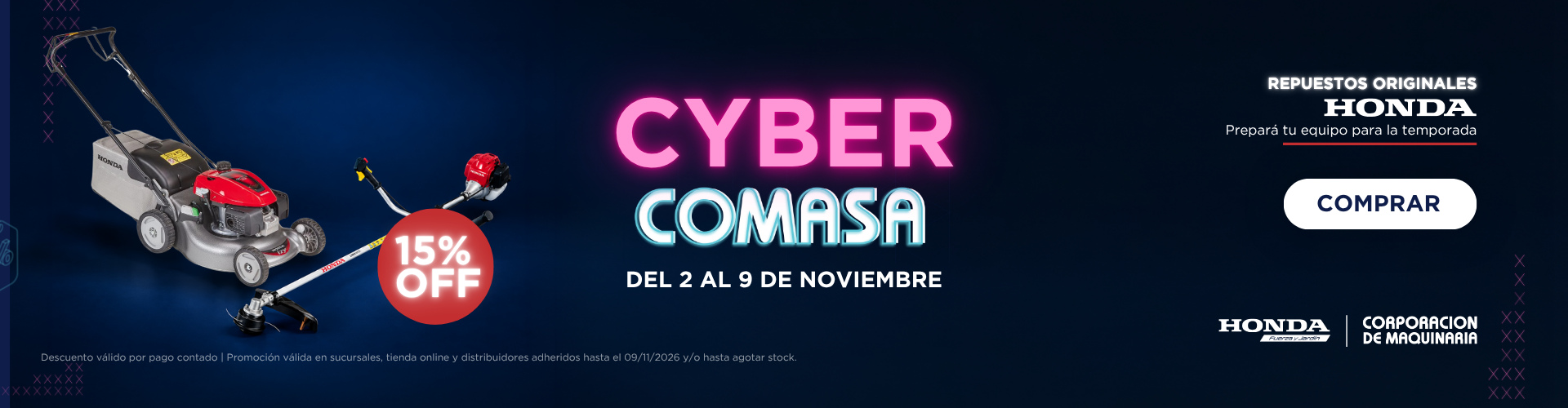 Cyber comasa - repuestos