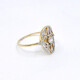 Anillo Antiguo En Oro 18K, Brillantes Y Diamantes Anillo Antiguo En Oro 18K, Brillantes Y Diamantes