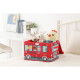 Organizador infantil bus rojo
