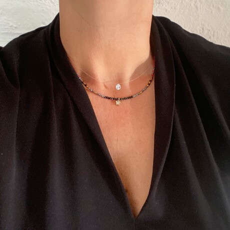 Collar Olimpia en acero y piedras Collar Olimpia en acero y piedras