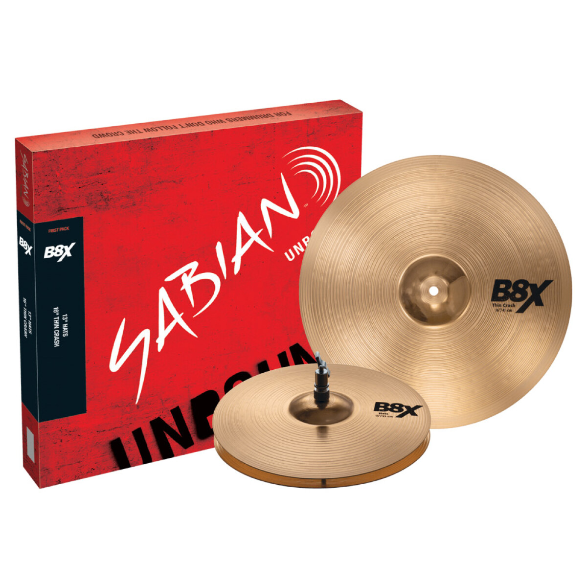 Pack Platillo Sabian B8x 13hh 16cr First Pack 