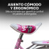 Bicicleta infantil Shengdi Rod 12 Canasto Parrilla Rueditas Color Rosa Claro