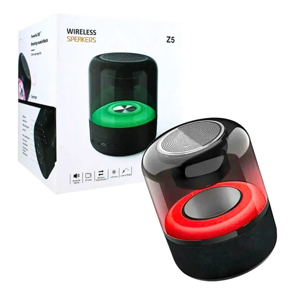 Parlante bluetooth elegante con luces RGB Parlante bluetooth elegante con luces RGB