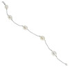 Pulsera de oro blanco 18k y perlas Pulsera de oro blanco 18k y perlas