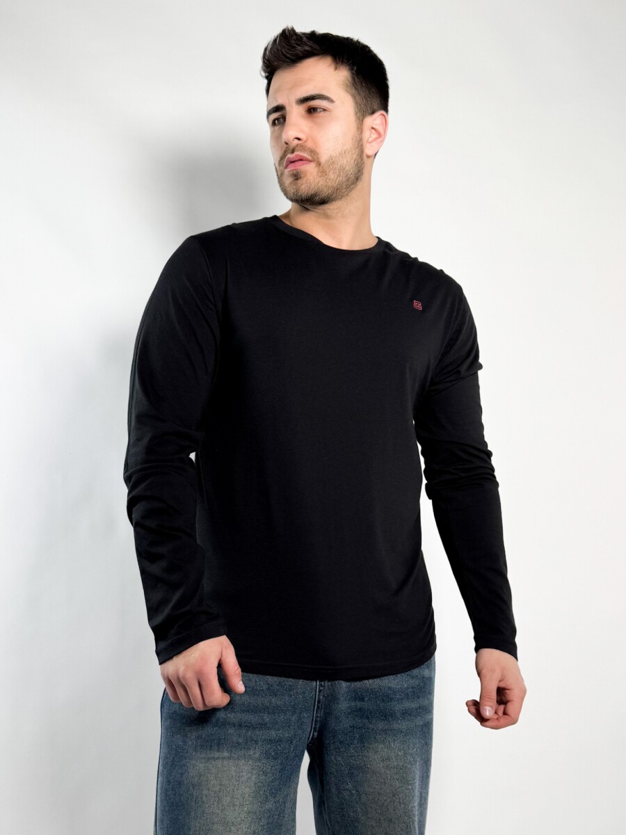 Remera M/Larga Barton - Negro 