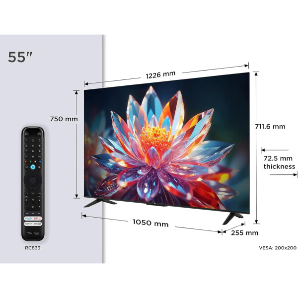 Smart Tv Tcl 55 Qled 4k 55tc6 TV 55 TCL QLED 4K 55T6C