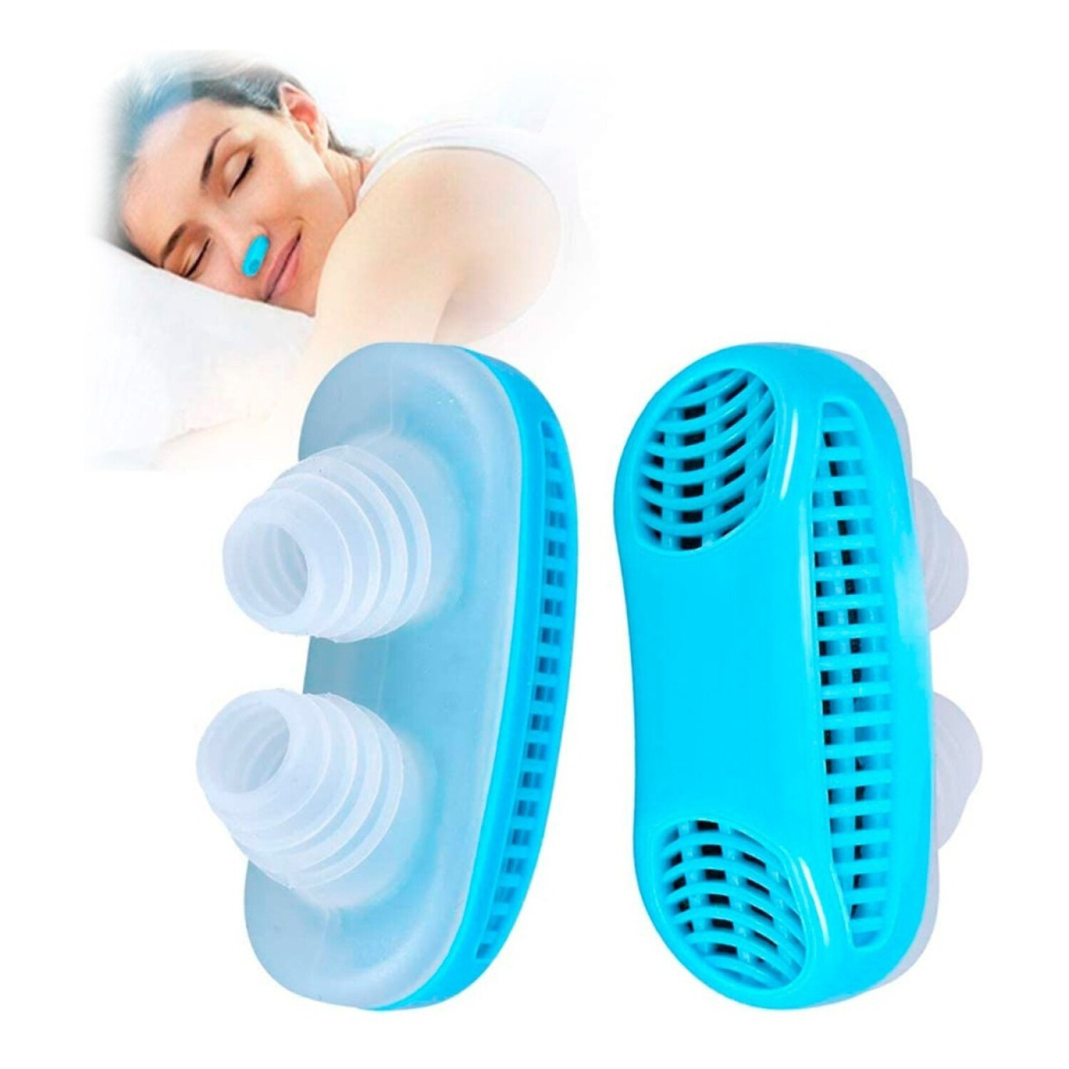 Anti Ronquidos Dilatador Nasal Aire Puro 2 En 1 Dormir - Variante