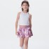 SHORTS FEM ROSA/GRAFITO