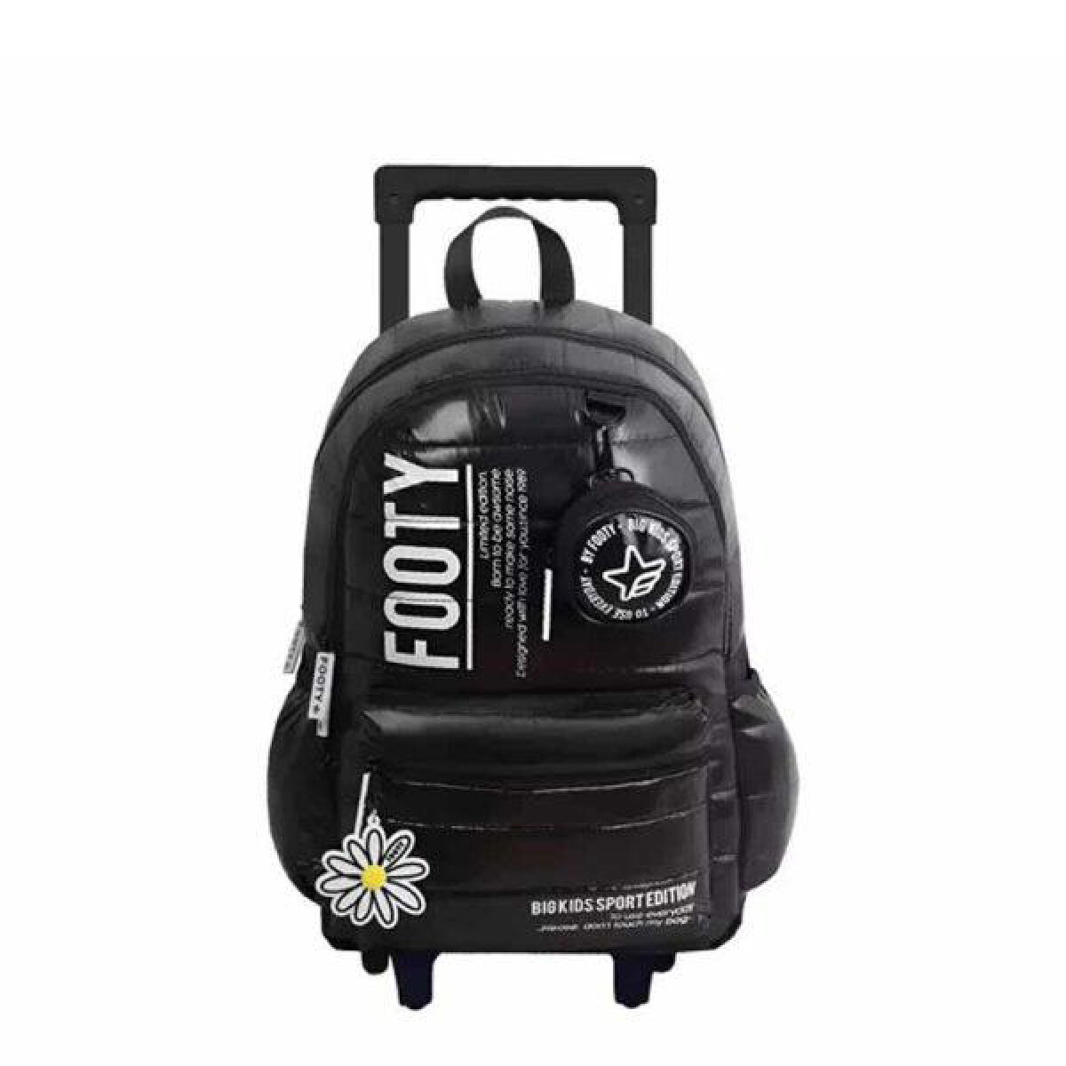 Mochila Footy Big Sport 18" CARRO con monedero - Negro 