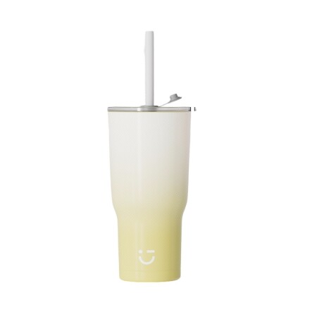 Vaso degradé 580ml amarillo
