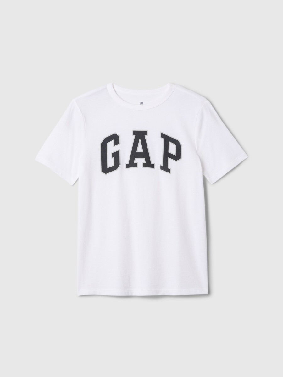 Remera Logo Gap Niño - New Off White Opt1 