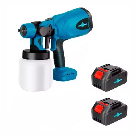 Pistola para Pintar a Batería EcoDrop con 2 Baterías 21V Pistola para Pintar a Batería EcoDrop con 2 Baterías 21V