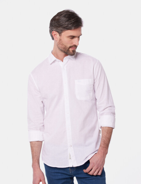 CAMISA DE LINO Blanco