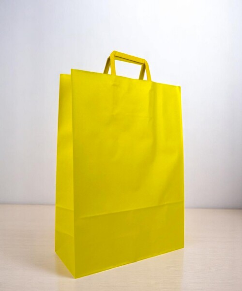 Bolsa lisa acuario 30x12x41 cm AMARILLO