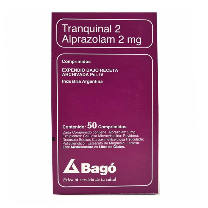 TRANQUINAL 2 MG. CJ X 50 COMPRIMIDOS única