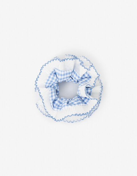 Skunzies Estampados Skunzie Cuadrillé Broderie - Azul Celeste