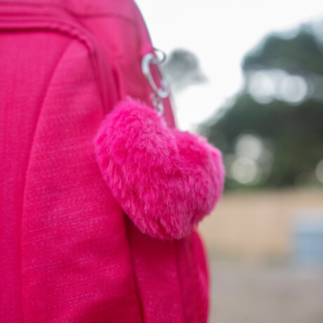 Mochila escolar espalda 17" con útiles Fucsia