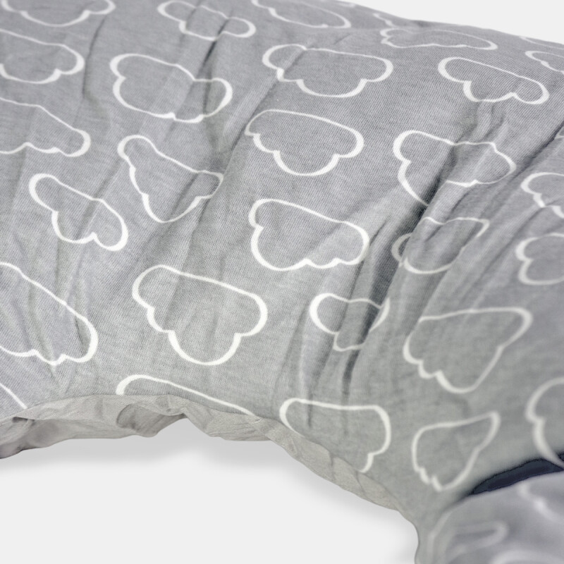 ALMOHADA GRIS C/DIS 52X40CM Unica