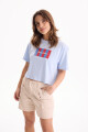 Remera Love Celeste