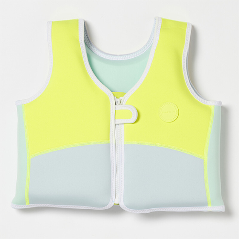 CHALECO Chaleco Salvavidas Niños Talle 3-6 Años Neon Yellow Sunnylife