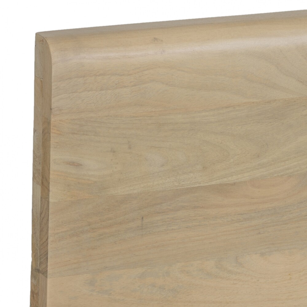 CAMA KING MADERA NATURAL-BEIGE CUARZO