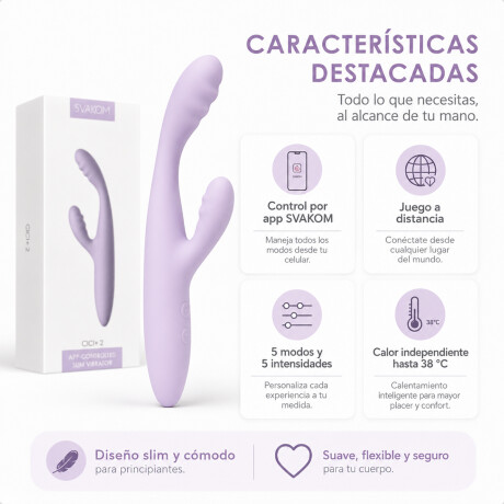 Vibrador Rabbit Ultra Fino Control APP Usb Con Calefacción Vibrador Rabbit Ultra Fino Control APP Usb Con Calefacción