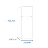 Heladera con Freezer - RJ 571 INV 411L Inverter No Frost con Dispensador - Inox - James Heladera con Freezer - RJ 571 INV 411L Inverter No Frost con Dispensador - Inox - James