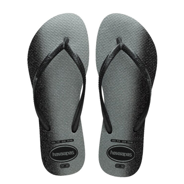 Sandalias de Mujer Havaianas Slim Gloss Negro