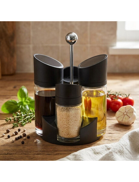 SET 4 PIEZAS ACEITERO/VINAGRERO MATE. H22X14X13CM SET 4 PIEZAS ACEITERO/VINAGRERO MATE. H22X14X13CM
