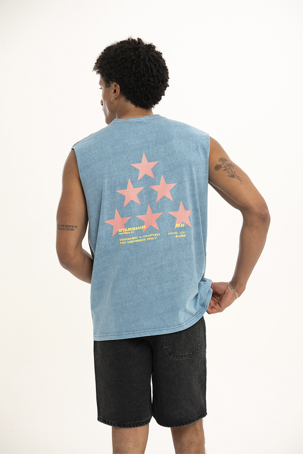 Musculosa Pulau Starship Azul