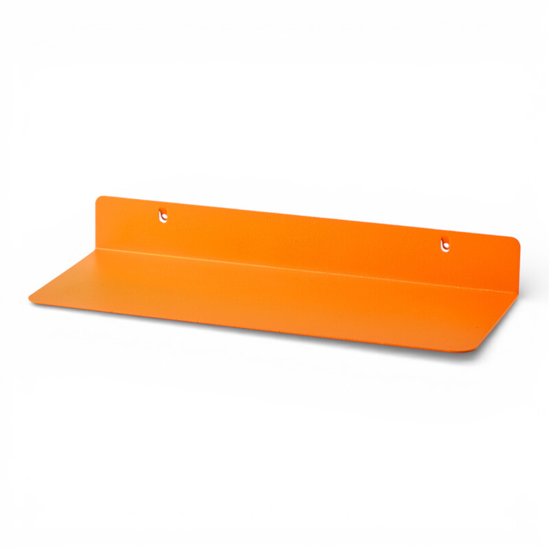 Estante plano grande para panel perforado pegboard metálico Naranja