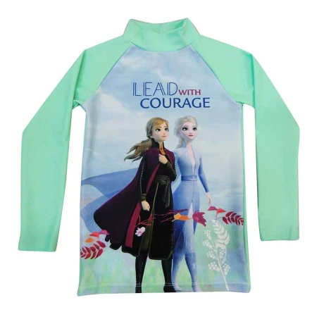 Remera de Playa Infantil con Pretección Uv Disney Frozen 001