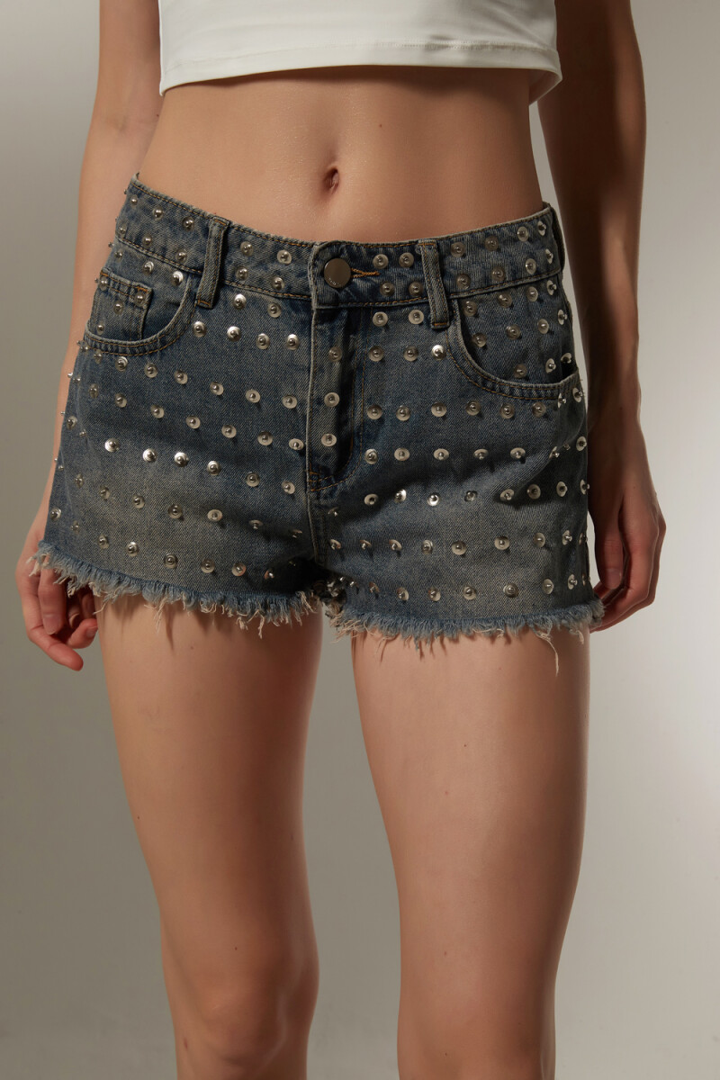 Short Niron - Azul Grisaceo 