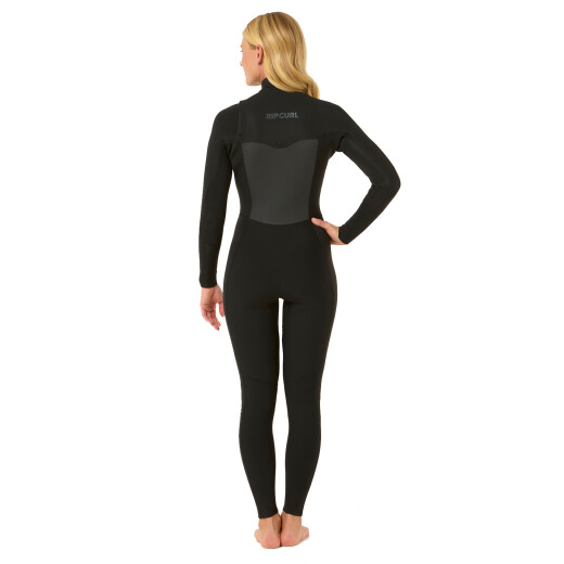 Traje Rip Curl Mujer Dawn Patrol 4/3 Chest Zip - Negro Traje Rip Curl Mujer Dawn Patrol 4/3 Chest Zip - Negro