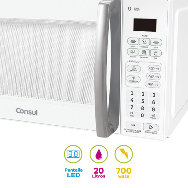 Microondas Consulcms20wf25z 20 L MICROONDAS CONSUL 20LTS CMS20WF25Z BLANC