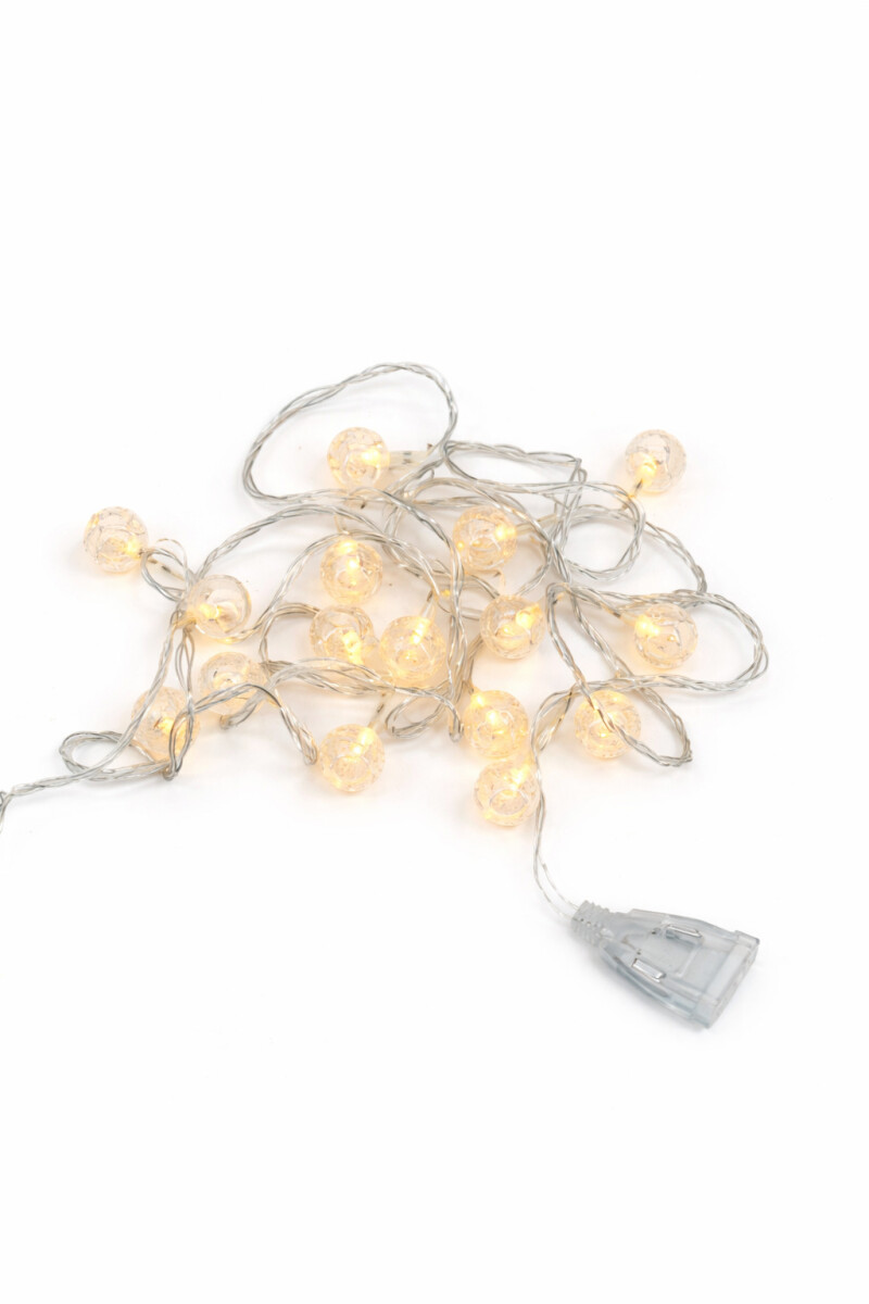 ESFERAS GUIA 20 LUCES 4METROS - TRANSPARENTE 