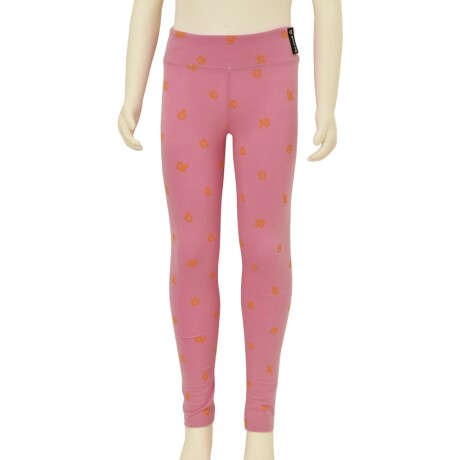 Calza Larga Reebok G Es Aop Leggin p/ Niñas Deportiva Casual Rosa