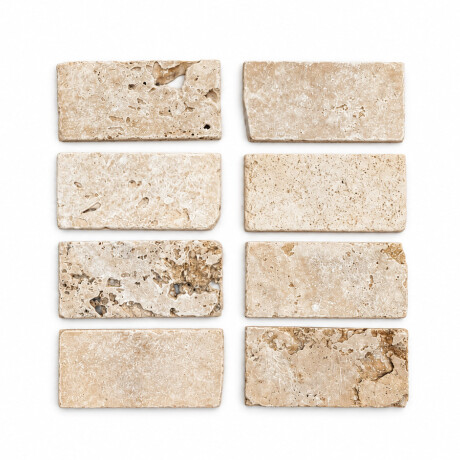 Revestimiento de Piedra Natural Travertino Red Light Commercial 7.5 x 15 cm Revestimiento de Piedra Natural Travertino Red Light Commercial 7.5 x 15 cm