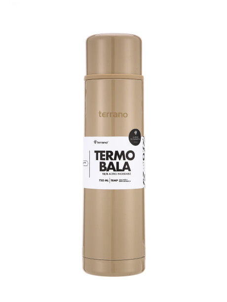Termo Bala 750ML Metalizado Arena Metalizado